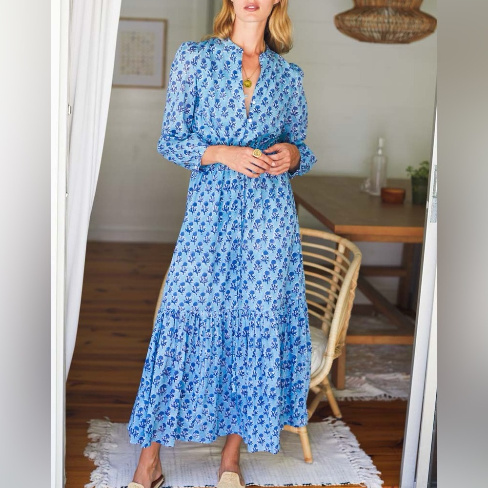 Emerson Fry FRANCES DRESS 3 - LITTLE MARIGOLDS DANUBE ORGANIC XS